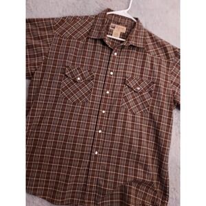 Vintage Big Mac Shirt Mens Extra Large Pearl Snap Rodeo Western Midweight Work